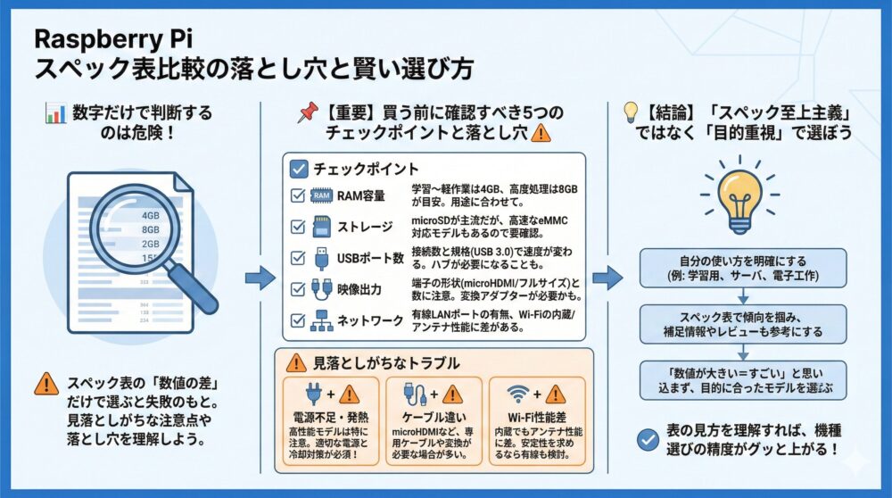 📊【スペック表】数字だけで選ぶと失敗する比較ポイントと落とし穴⚠️✨