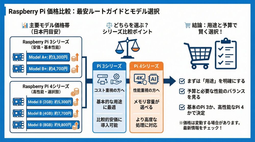 💰【価格比較】どこで買うと安いかがわかるラズパイ最安ルートガイド🛒✨
