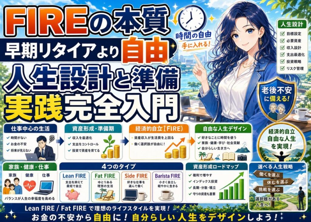 【FIREの目的】自由と自分らしさを手に入れるための人生設計