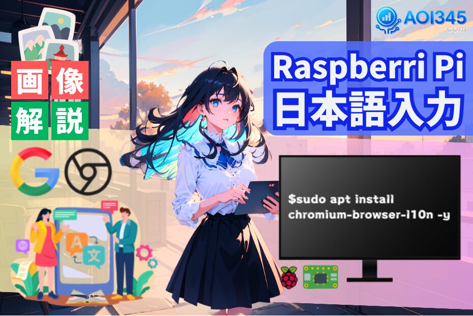 【写真手順】RaspberryPi 4/5でChromium(Chrome)日本語表示