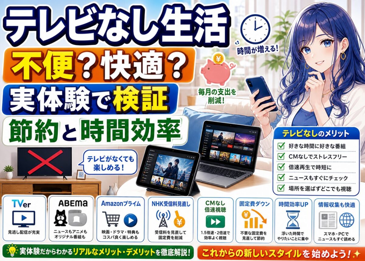 【2025年】NHK解約も問題なし！TVer/ABEMA/アマプラ