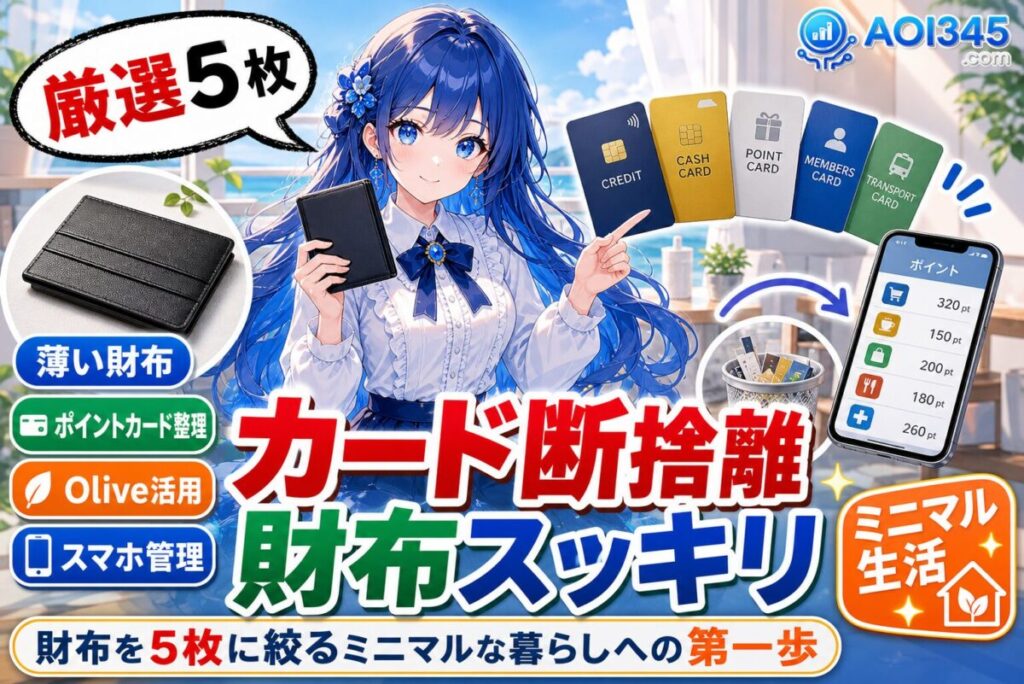 【厳選5枚】5ステップで財布に入れるカードを減らす方法と効果