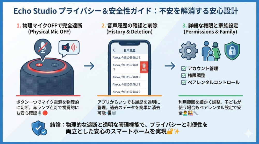 【プライバシー】マイクOFF/履歴削除/権限設定で不安を解消🔒