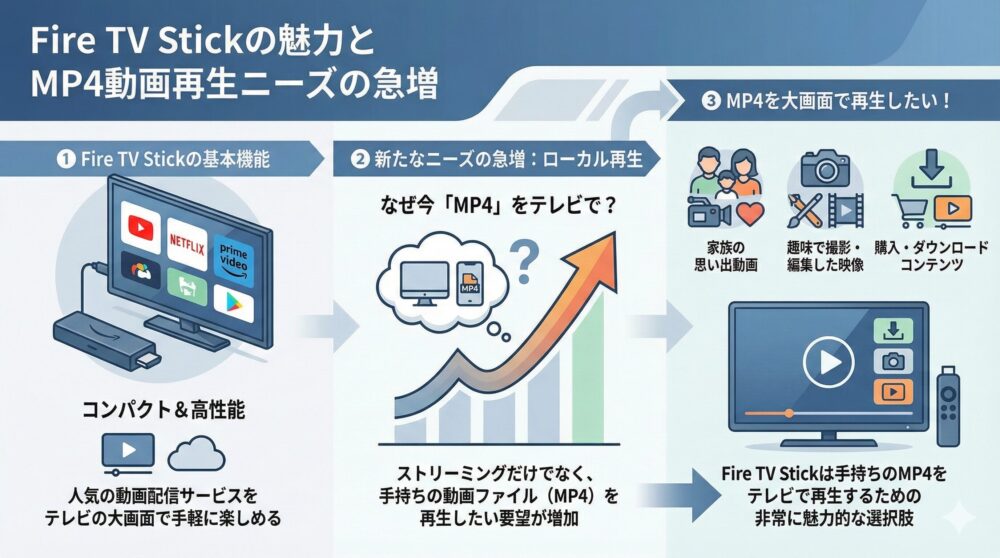 Fire TV Stickの魅力とは?MP4動画再生ニーズが高まる理由