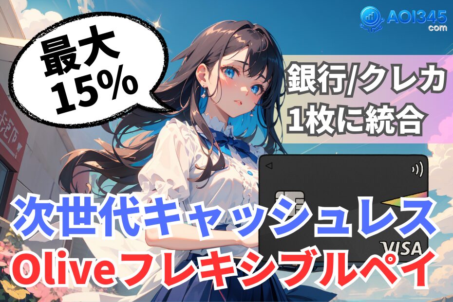 【最大15％還元】次世代キャッシュレスOliveフレキシブルペイ