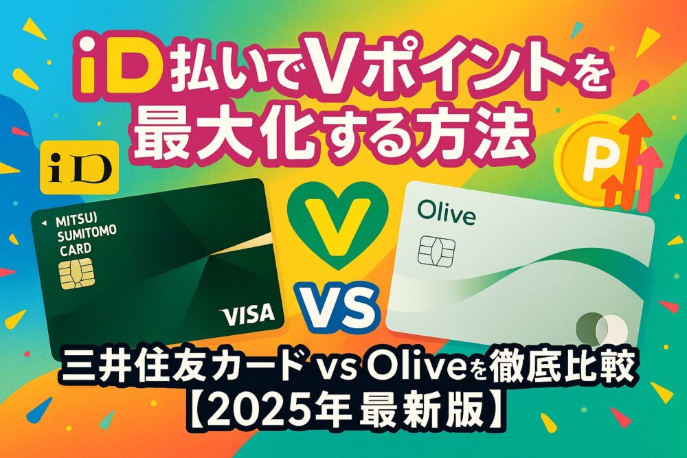 iD払いでVポイントを最大化する方法｜三井住友カード vs Oliveを徹底比較【2025年最新版】