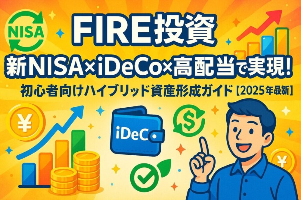 【最強FIRE投資】新NISA×iDeCo×高配当で安心できる資産形成