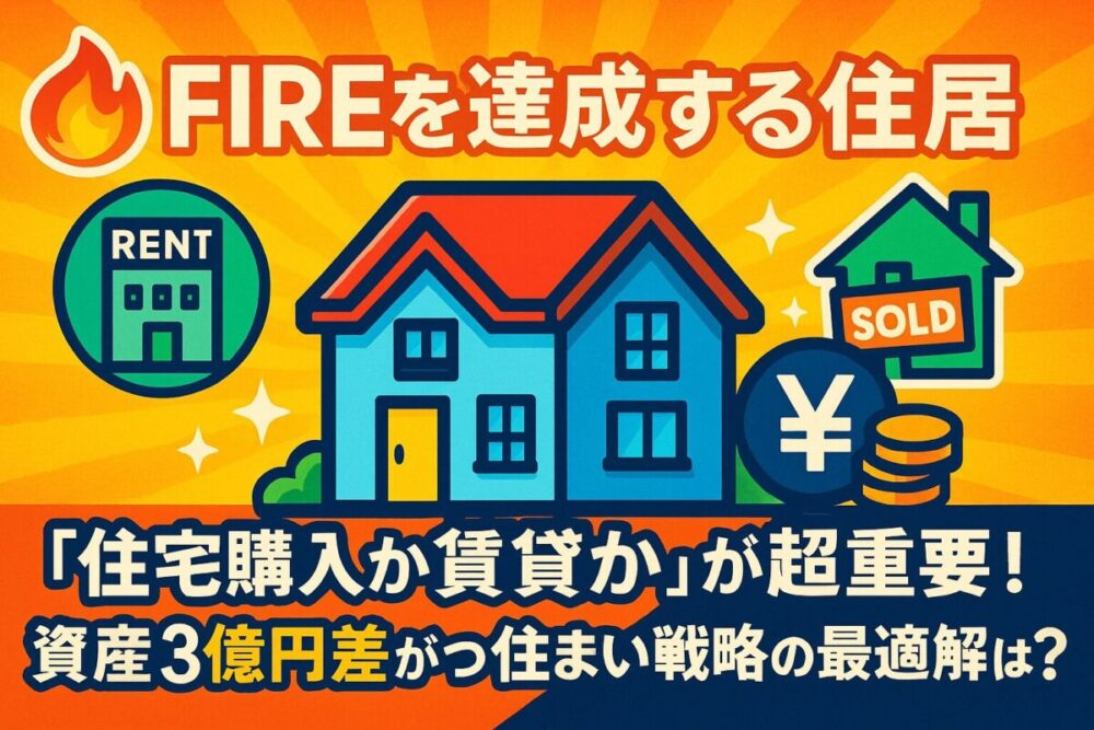【FIRE達成の住居】資産3億円の差がつく「住宅購入か賃貸か」