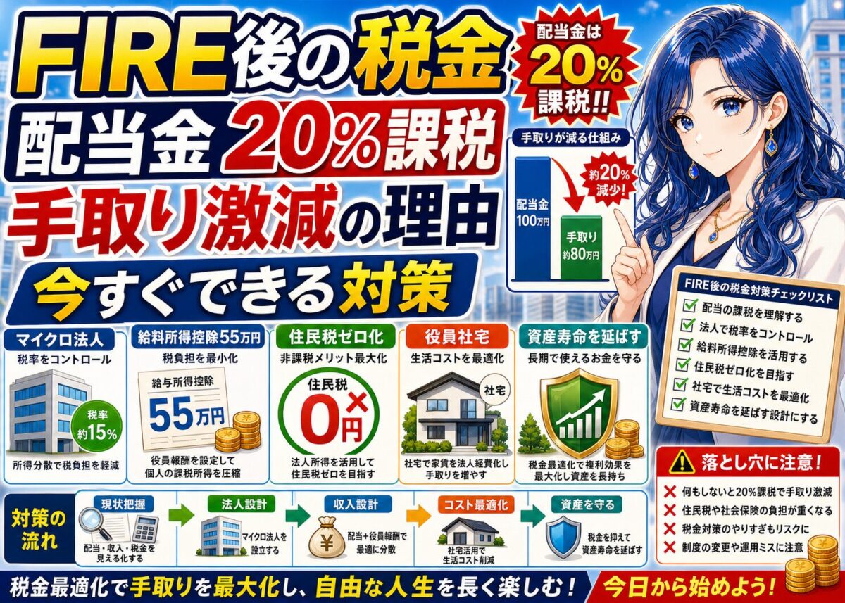 【黄金の羽根】FIRE後！マイクロ法人で所得税/住民税を節税！
