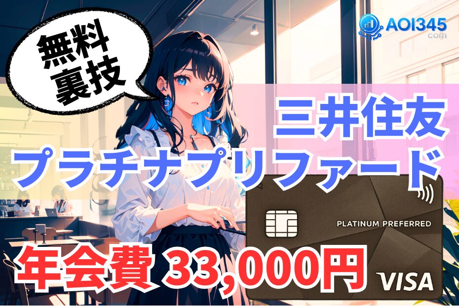 【無料にする裏技】三井住友プラチナプリファード年会費