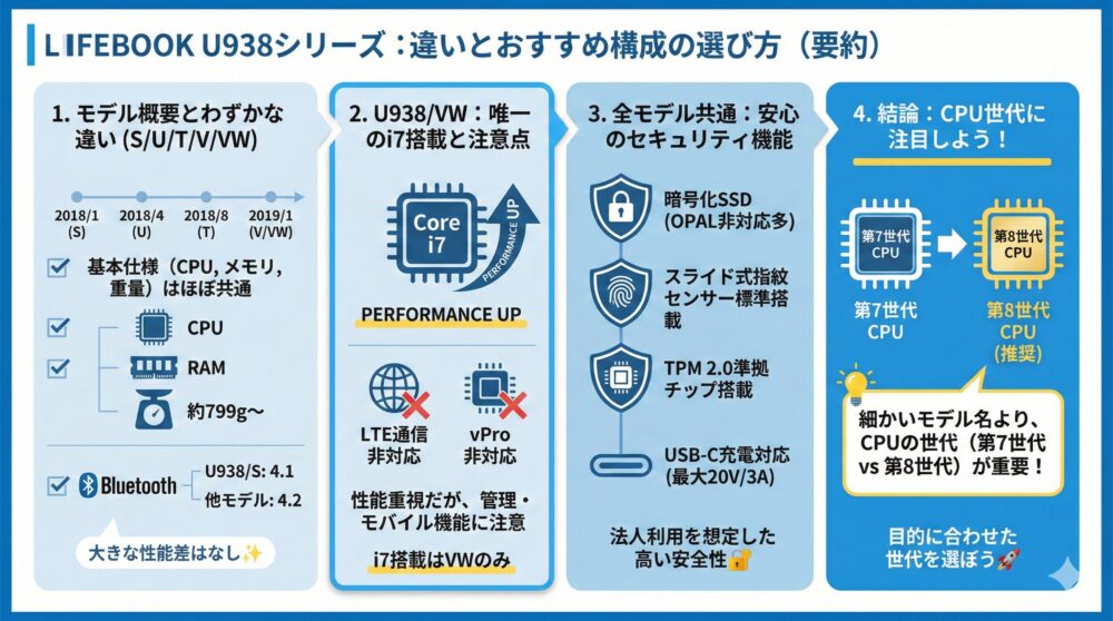 🚀【U938/S/T/U/V/VW】違いとおすすめ構成の選び方を詳しく解説