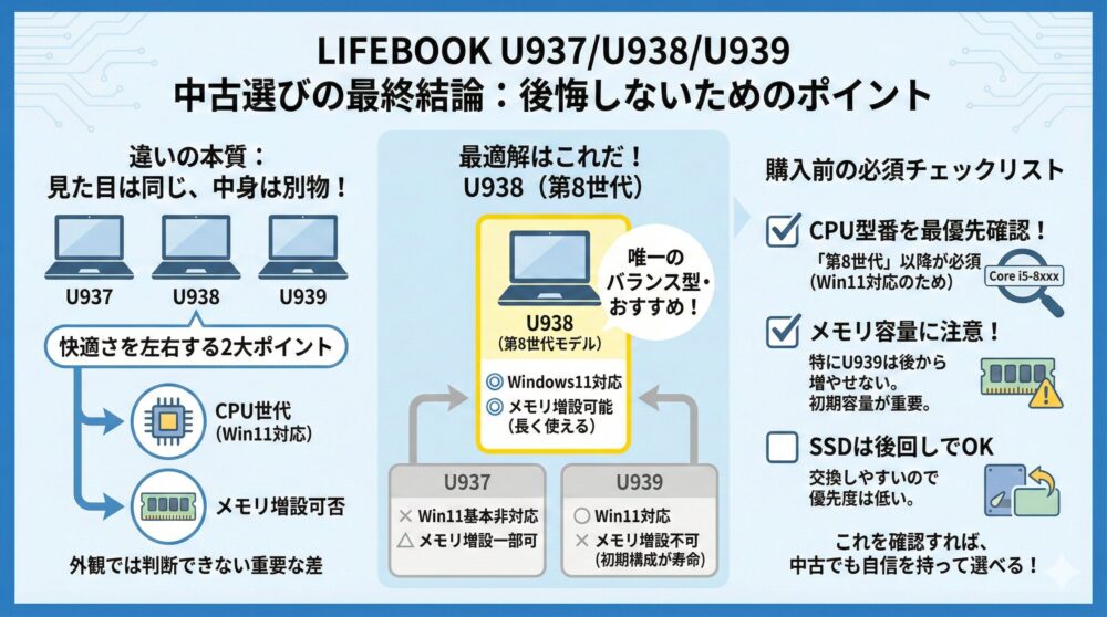 🏁【U937/U938/U939総まとめ】後悔しないための最終的な選び方