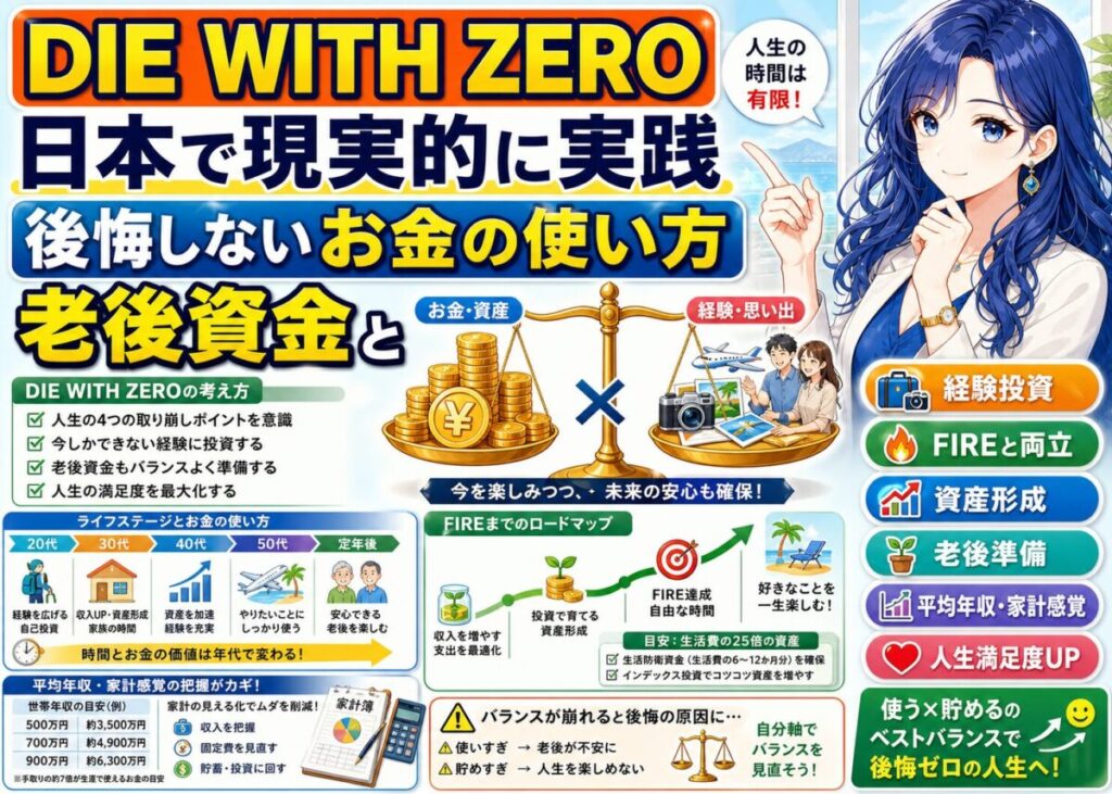 【DIE WITH ZEROの現実と実践】使い切る哲学は誰のため？