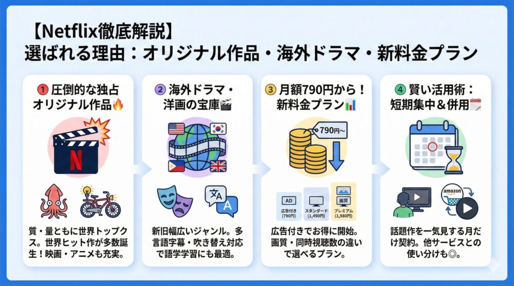 【Netflix徹底解説】オリジナル作品/海外ドラマで選ばれる理由とは？🎬