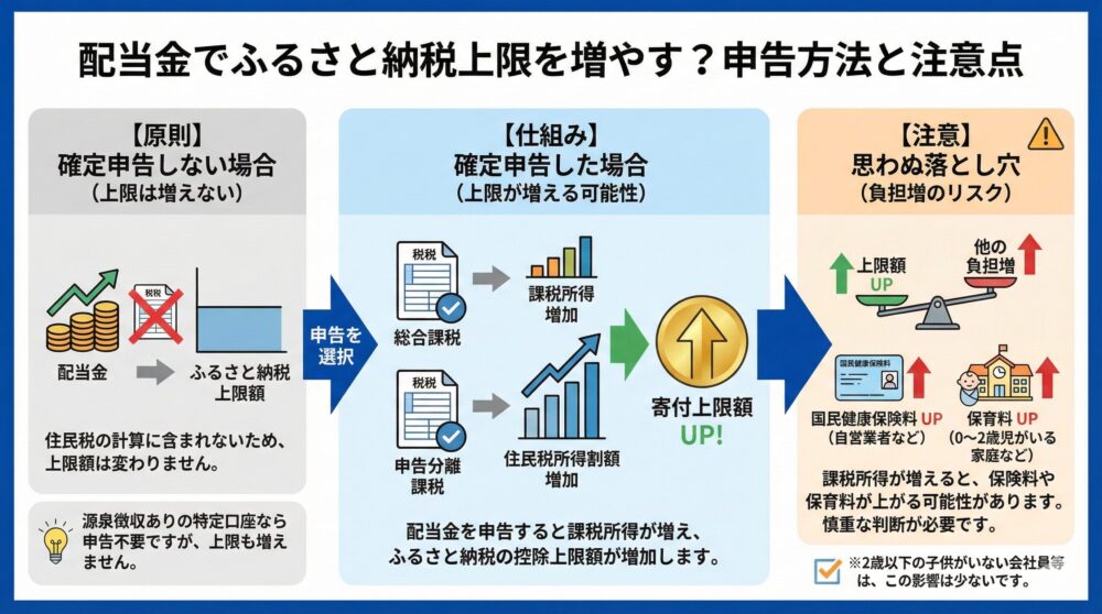 配当金でふるさと納税の上限はどこまで増やせる?