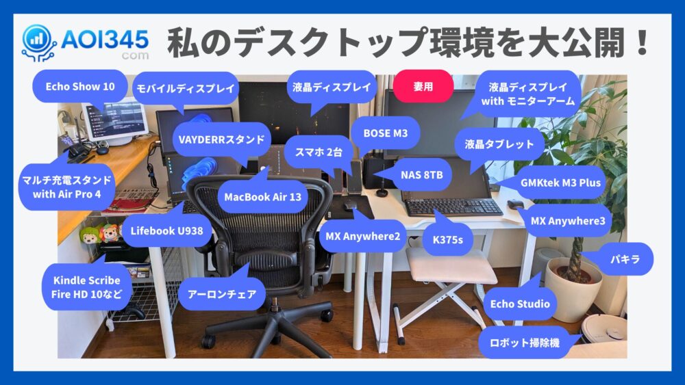 私のデスクトップ環境を大公開!