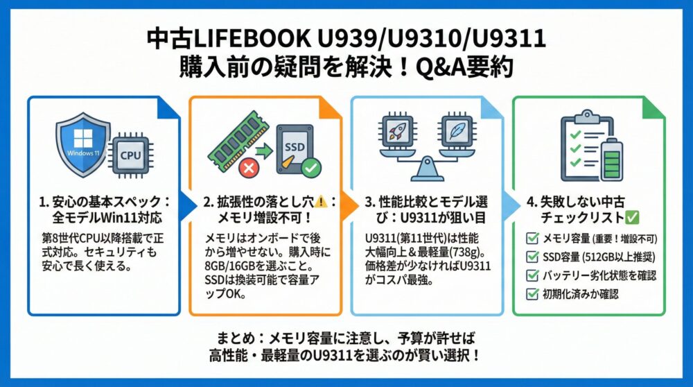 ❓【中古購入の不安解消】U939/U9310/U9311の疑問が全て解決Q&A✨