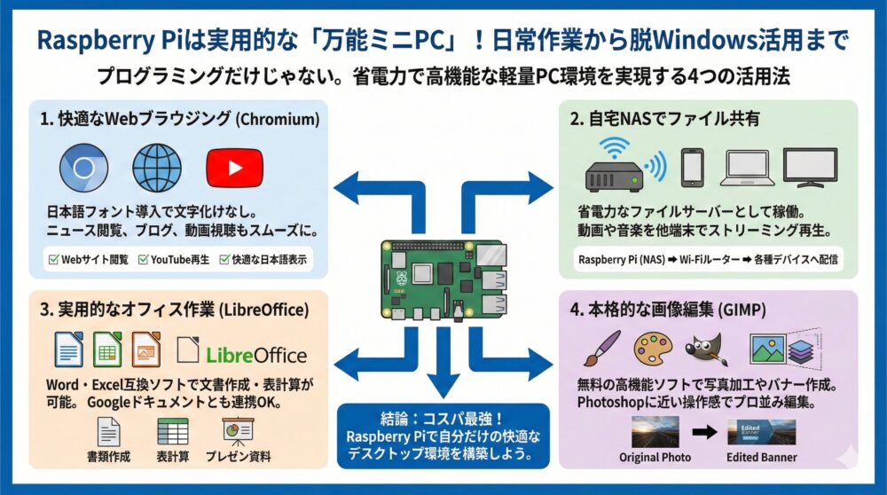 🧩【実用レベル】Raspberry Piでできること/脱Windows活用まで網羅