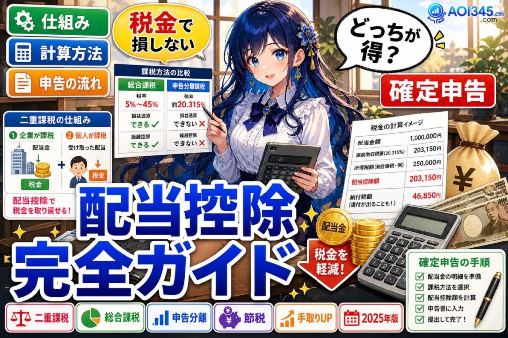 【2025年最新版】配当控除の仕組み/計算方法/申告の流れを解説