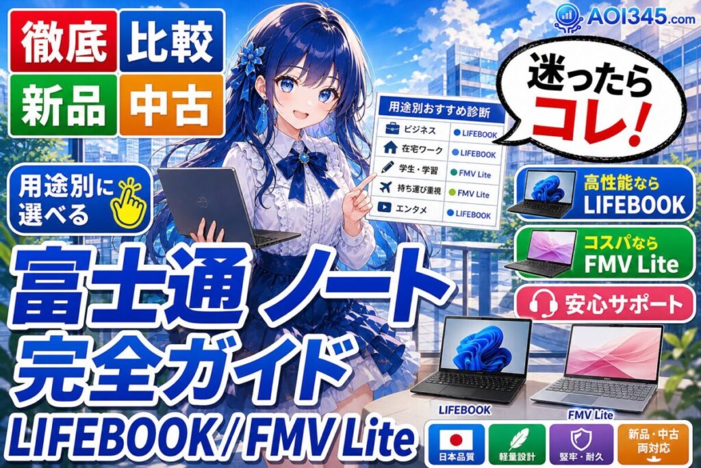 【完全ガイド】富士通のLIFEBOOK・FMV Liteがおすすめな理由