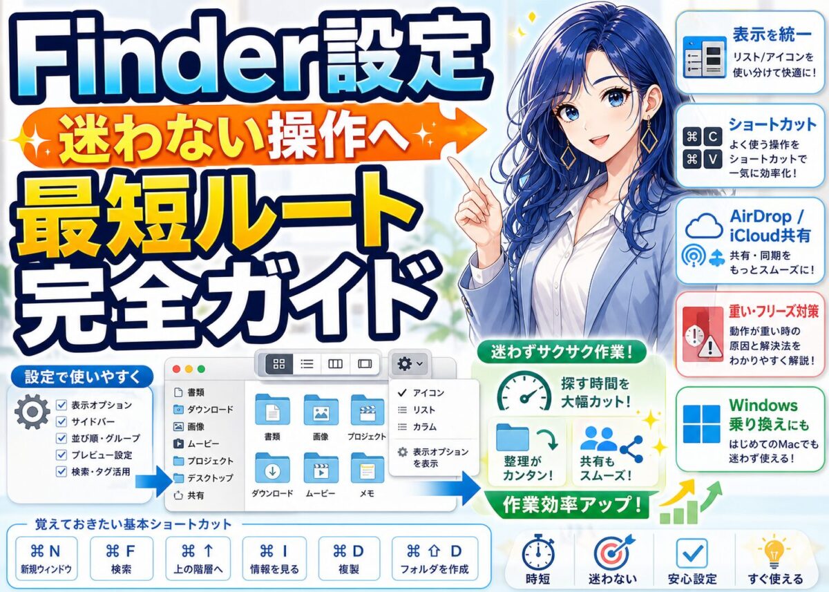 【完全ガイド】Finder 設定で迷わない操作へ変える最短ルート✨
