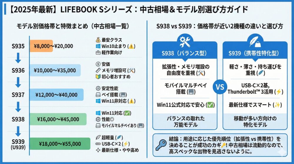💰【2025年最新】中古相場一覧｜モデル別価格帯と特徴まとめ