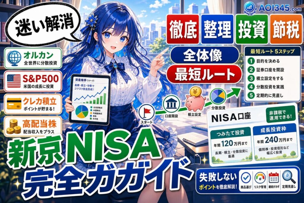 【完全ガイド】新NISAに最適な証券会社/投資先/タイミング比較