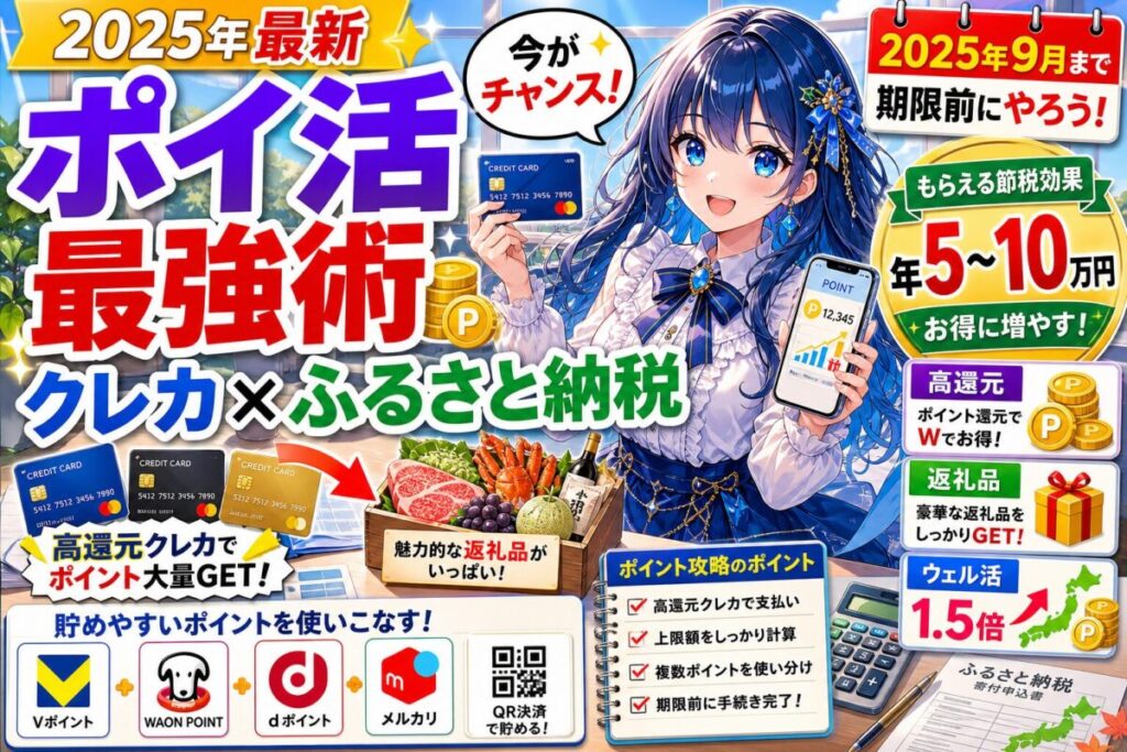 【完全ガイド】年10万円得するクレカ×ふるさと納税のポイ活！