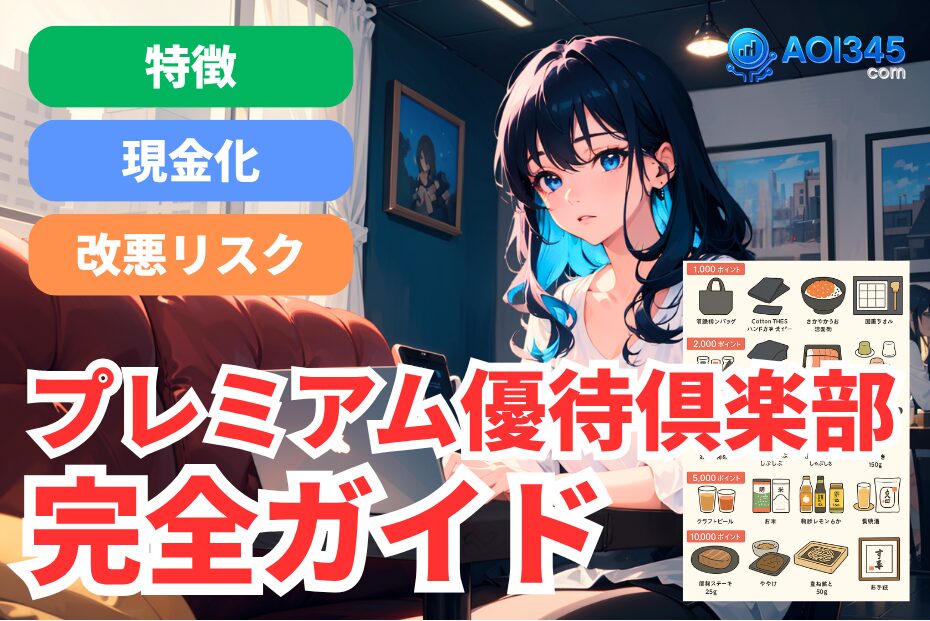 【完全ガイド】プレミアム優待倶楽部の特徴/換金法/改悪リスク