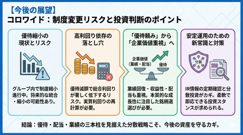 【今後の展望】コロワイド優待の制度変更リスクと投資判断の整理📘