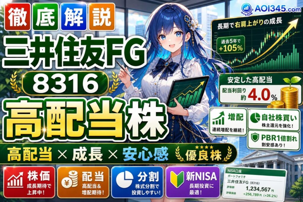 【解説】三井住友FGの株価/配当/分割/優待【2025年5月13日】