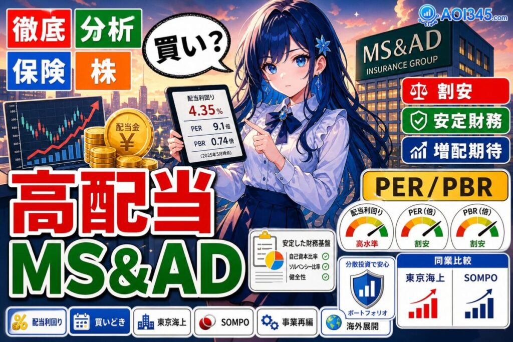 【解説】MS&ADは買い？高配当/割安/安定財務(2025年5月12日)