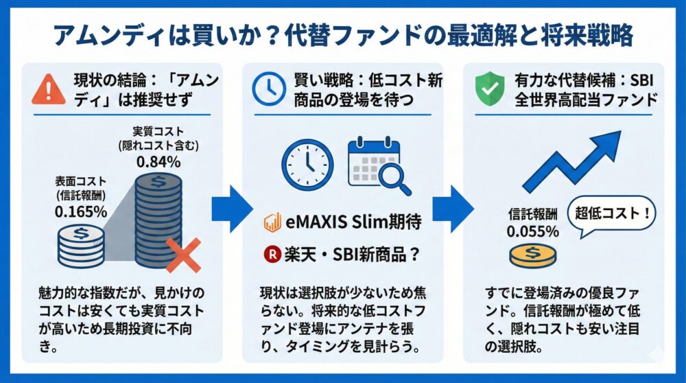 【結論がすぐわかる】アムンディは買いかと代替ファンドの最適解✨