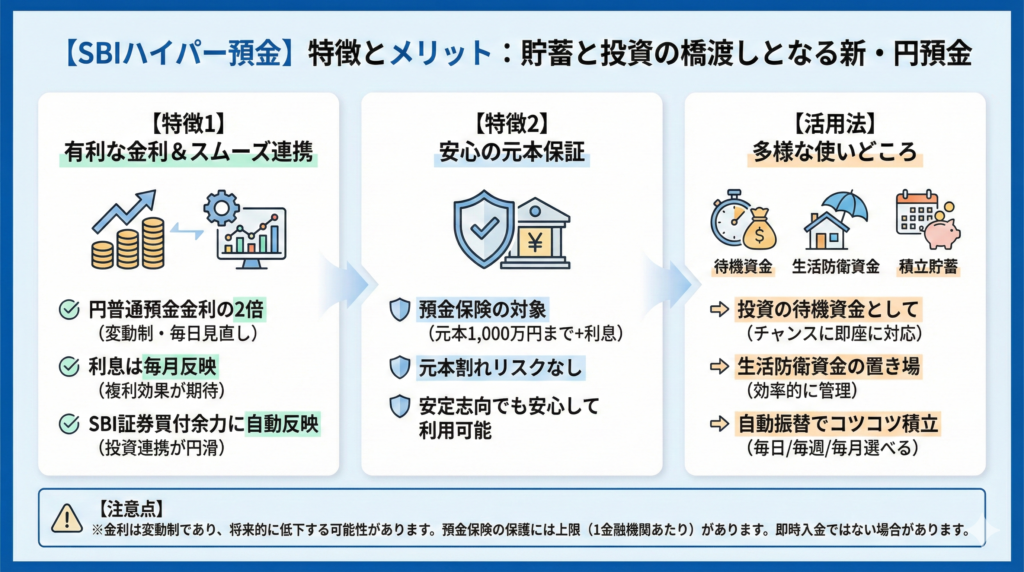追記：2025/9/26【SBIハイパー預金】特徴/金利/メリット/始め方を解説😊