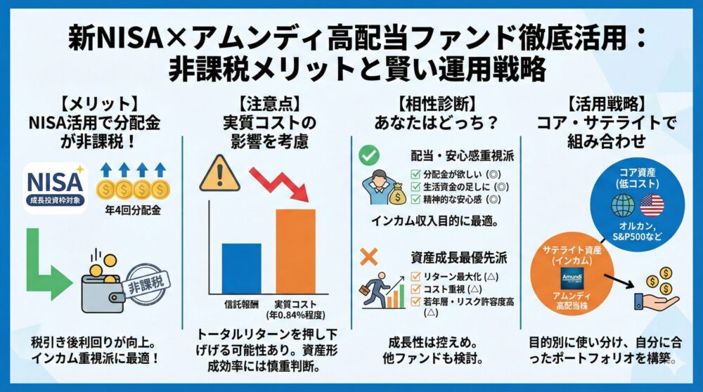 新NISA×アムンディ高配当ファンドの活用法｜非課税で分配金を受け取る