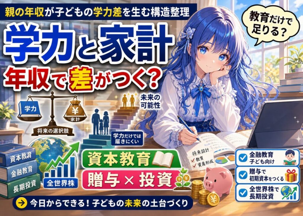 【2025年】こどもに広がる資産格差のリアル｜教育より贈与が効く