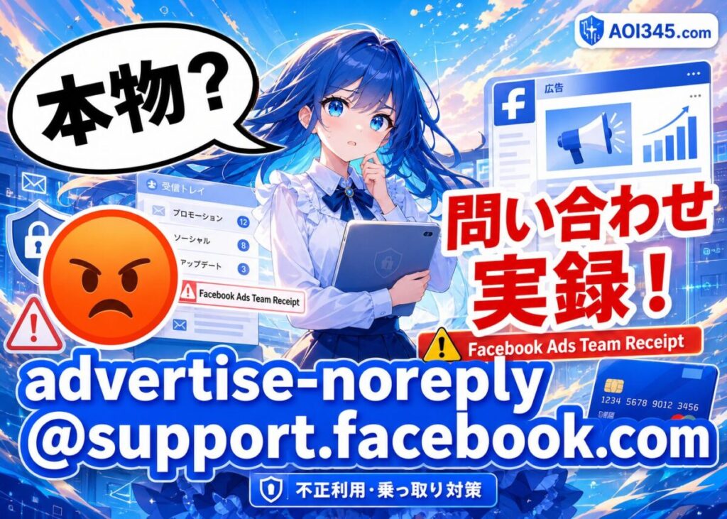 【実体験】本物！advertise-noreply@support.facebook.com