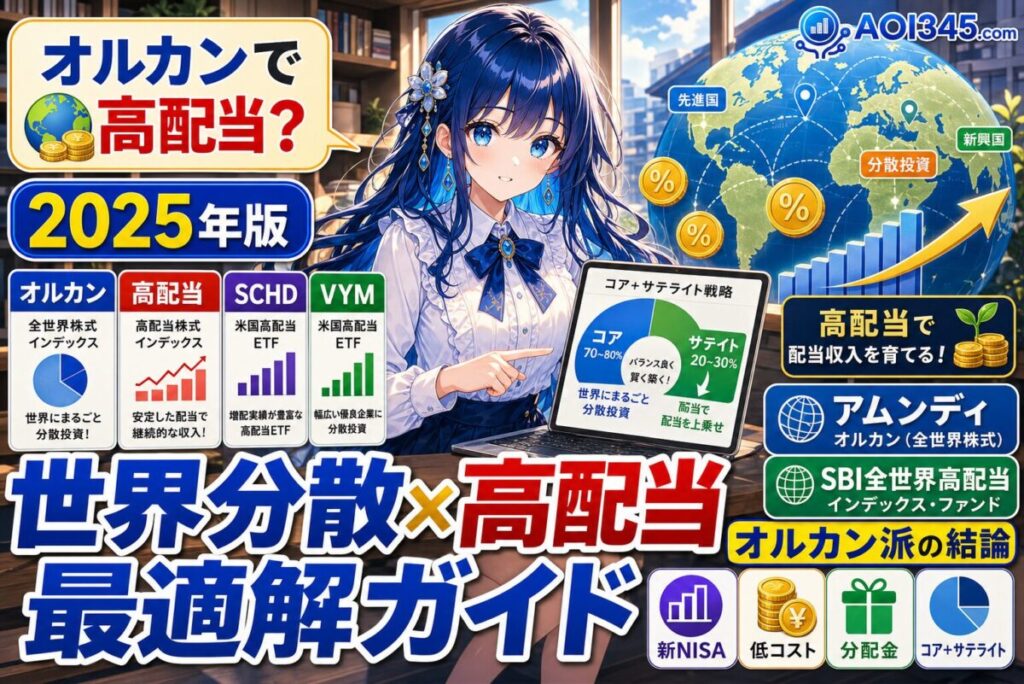 【2025年】SBI全世界高配当株式ファンド！分配金とリスク対策