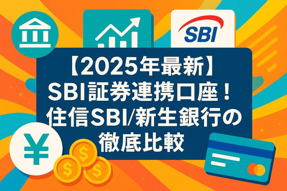 【2025年最新】SBI証券連携口座！住信SBI/新生銀行の徹底比較