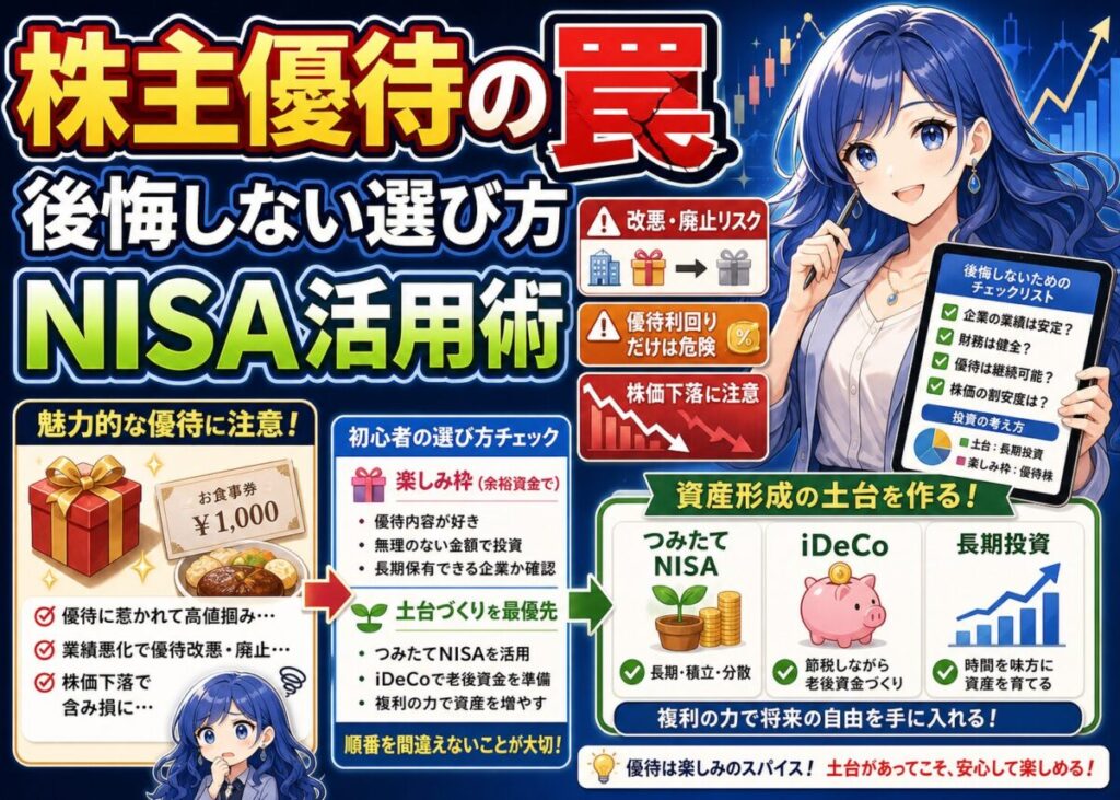 【初心者】株主優待は本当にお得？後悔しない投資戦略を解説