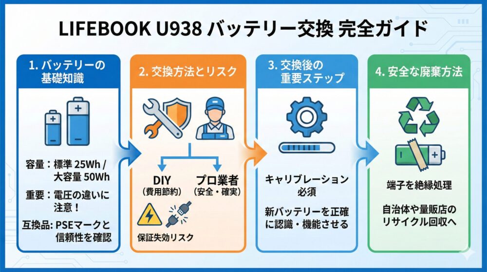 ✅【総まとめ】U938バッテリー交換の時期・手順・廃棄方法を完全解説