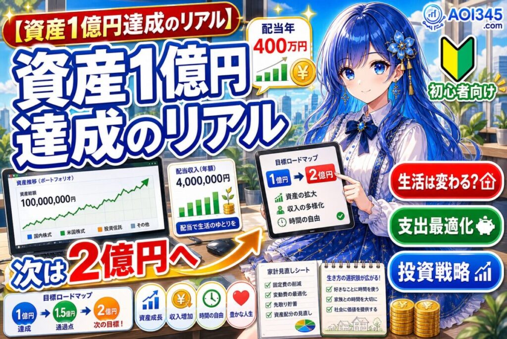 【資産1.5億円達成後のリアル】支出/投資/次の目標2億円の道筋