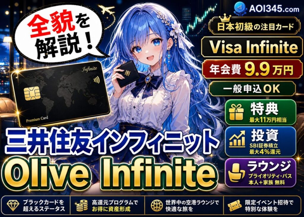 【一般申込みVisa Infinite】三井住友Olive Infinite徹底解説
