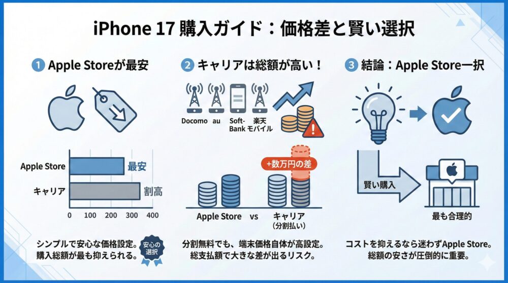 【iPhone17発売】価格差と進化点を3分で理解する購入ガイド📱✨