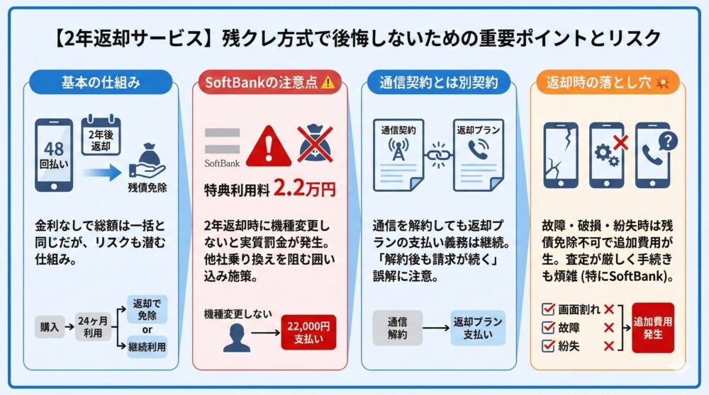 【2年返却サービス】残クレ方式で後悔しないための重要ポイント📱