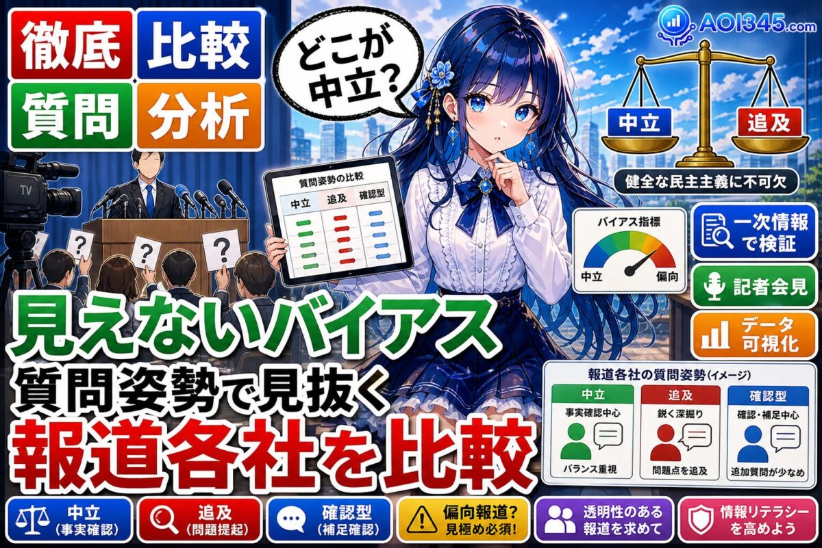 【報道各社の質問姿勢比較】どこが偏向?自民党会見のメディア実態
