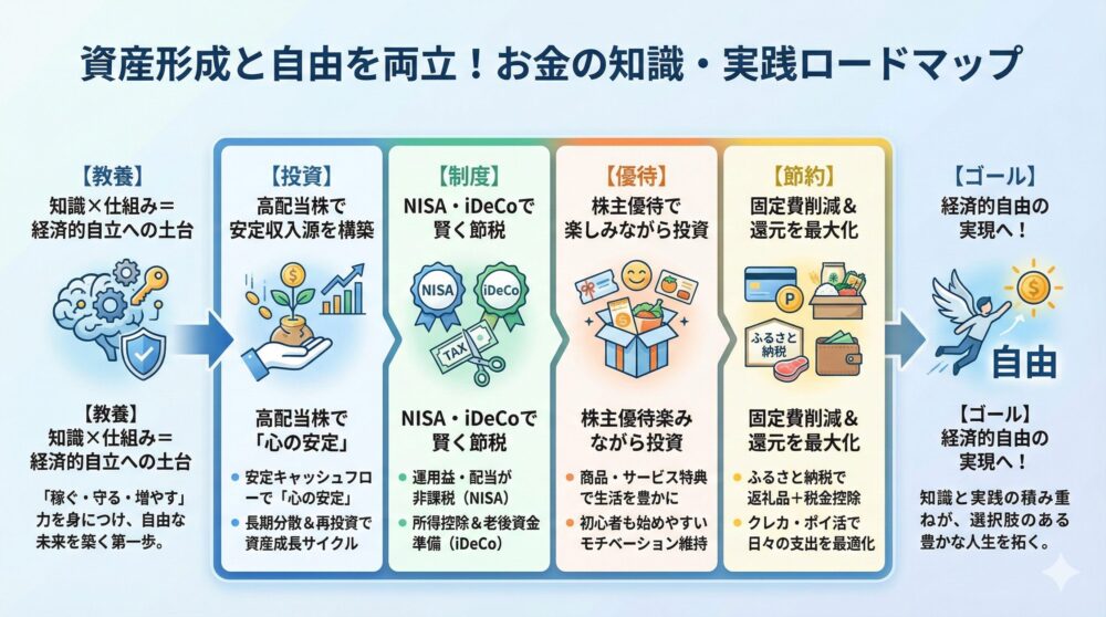 【教養】お金の知識を学び直して資産形成と自由を両立する方法🧠
