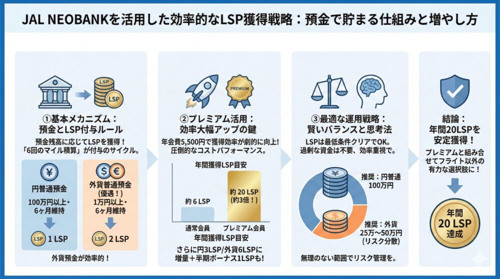 ✨【JAL NEOBANKでLSP】仕組みと増やし方をやさしく完全解説