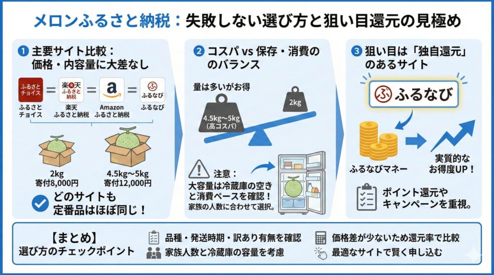 🍈【メロンふるさと納税】失敗しない選び方と狙い目還元の見極め
