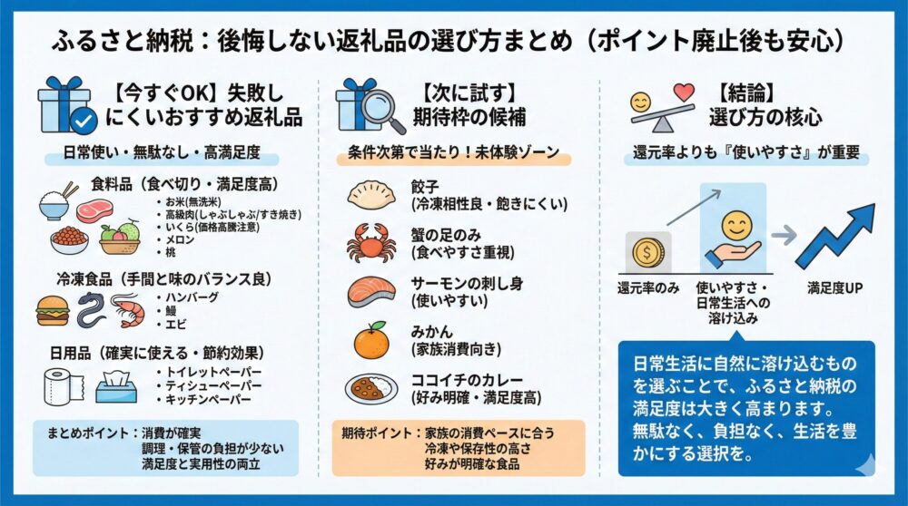 【結論整理】ポイント廃止後に後悔しない選び方を総まとめ📝